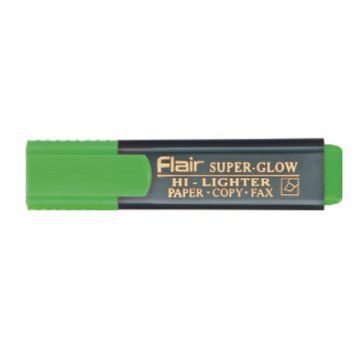 Маркер текстовий Flair 850 зелений 1-5мм "Superglow Hi-lighter"зелений блист/пак 2836008 фото