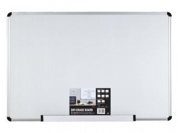 Дошка сухого стирання пластикова магнітно-маркерна Deli 39047 120x240 алюм рама, пласт вугілля 2850324 фото