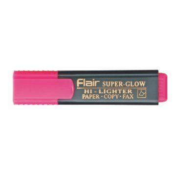 Маркер текстовий Flair 850 рожевий 1-5 мм "Superglow Hi-lighter" Рожевий бліст/пак 2836010 фото