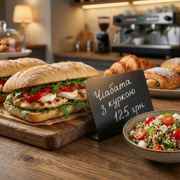 Цінники-таблички L‑подібні 100&times;70 мм чорні, набір 10 шт, крейдяні, пластик (1028) 2901028 фото
