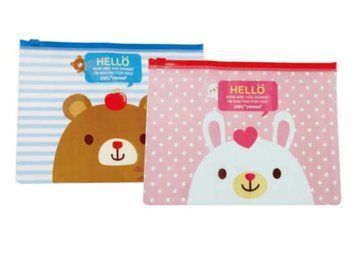 Папка на змійці Deli 5884 мікс А4 кольор "Hello" дитяча 2850176 фото