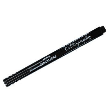 Линер Zebra черный Calligraphy pen 2,0 мм 2874431 фото