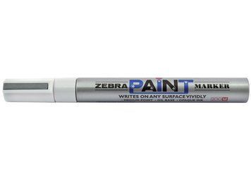 Маркер перманентный Zebra MOP 200 серебряный 3,5мм пулевидный "Paint" 2807177 фото