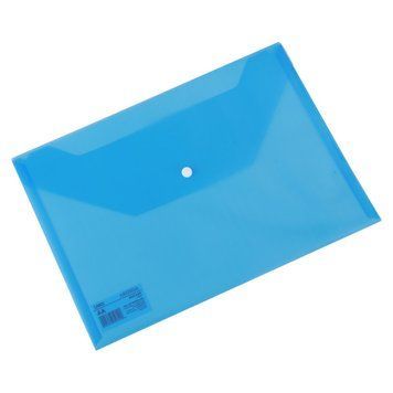 Папка на кнопке Deli EF10432 голубой А4 полупрозрачная Aurora (0,12 mm) 2878242 фото
