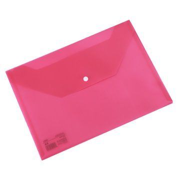 Папка на кнопке Deli EF10442 розовые А4 полупрозрачная Aurora (0,12 mm) 2878243 фото