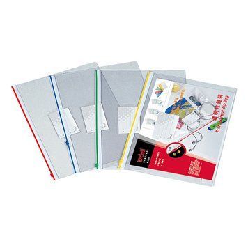 Папка на блискавці Deli 5526E прозорий А4 з візиткою PVC 0,18 мм 2878248 фото