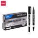 Маркер перманентний Deli EU211-BK чорний, двосторонній 1мм/0,5мм (для ламінованих цінників) 2885141 фото 3