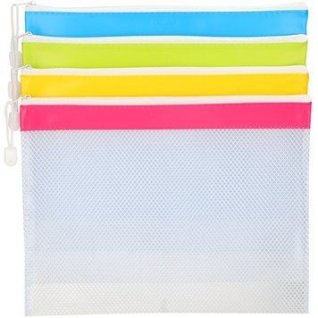 Папка на блискавці Deli EF45102 мікс A4 PVC з кольоровою смугою Rio (0,3 мм) 2877601 фото